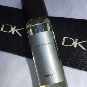 Rare Donna Karan Chaos Roll on perfume .24 Fl oz.